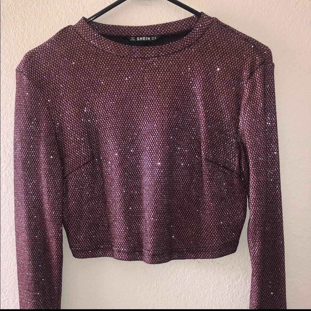 Shein sparkly shirt